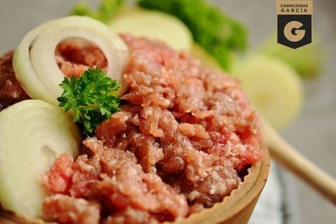 Carne picada mezcla. Picadillo de ternera asturiana y cerdo
