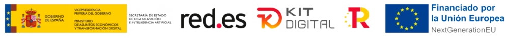 Gobierno de España - Red.es - Kit Digital - Plan de Recuperación, Transformación y Resiliencia - Financiado por la Unión Europea NextGenerationEU